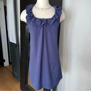 Pins & Needles Blueish Purple Ruffled Sleeveless Midi Dress - Size Small